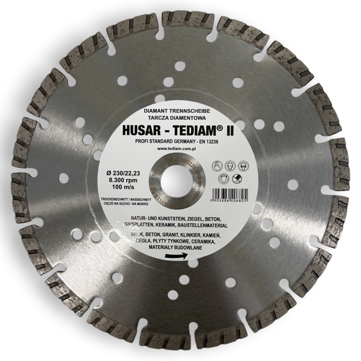 Tarcza diamentowa turbo HUSAR TEDIAM
